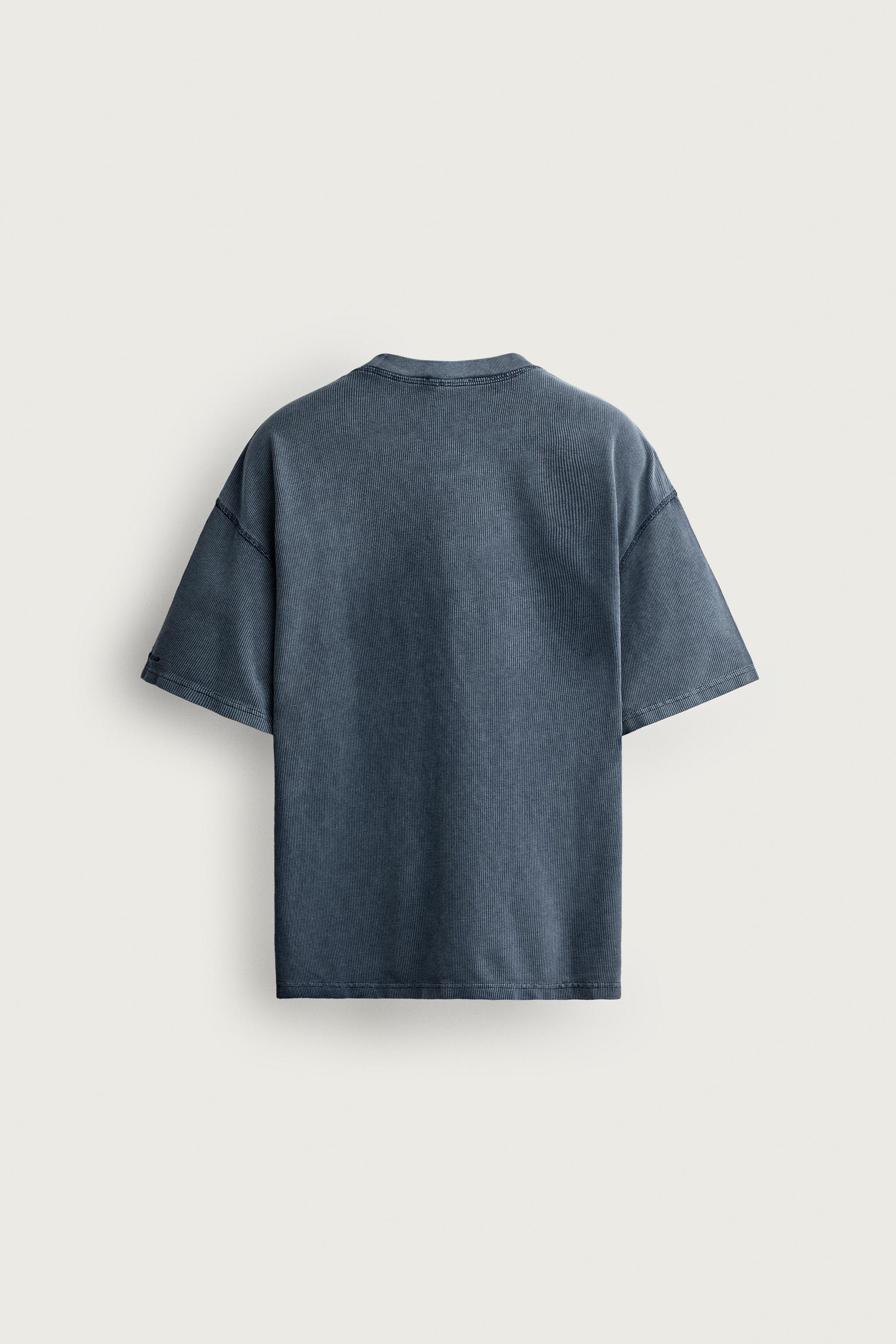 T-SHIRT LAVÉ STRUCTURE WAFFLE